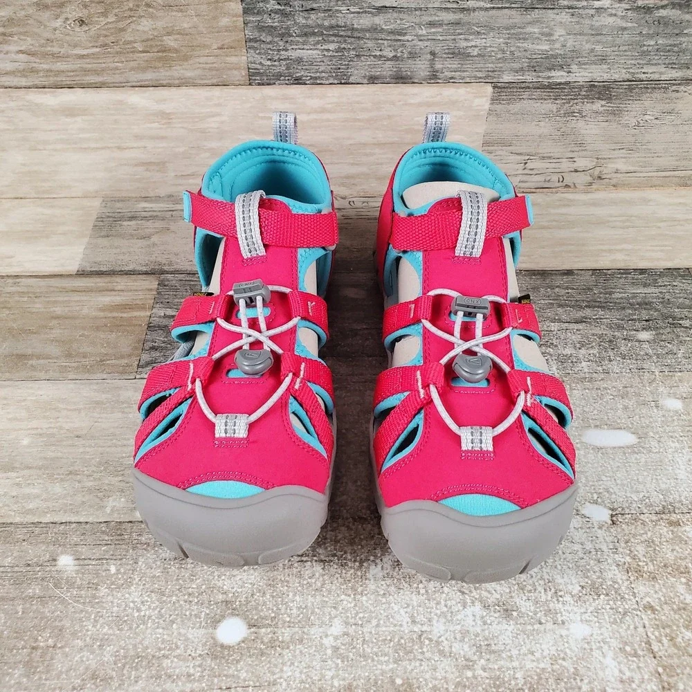 Keen Seacamp II CNX Girls Strappy Sandals Sz 6 Azalea Ipanema Waterproof Shoes